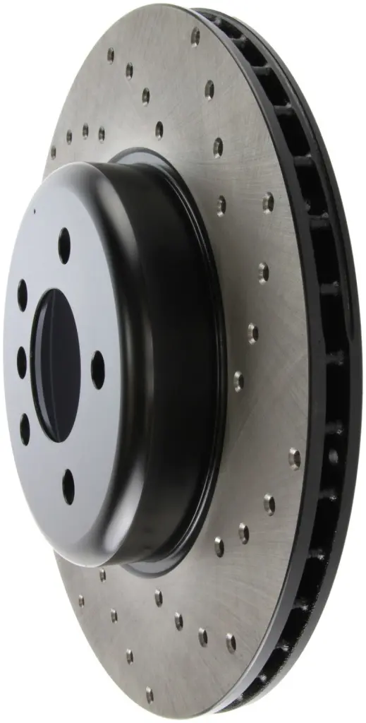 StopTech Drilled Rear Left Sport Brake Rotor 11-13 BMW 550i Performance Upgrade