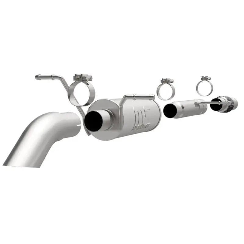 MagnaFlow Stainless Steel Performance Exhaust Turn Down 2014 Chevrolet Silverado 5.3L V8 SC Cab