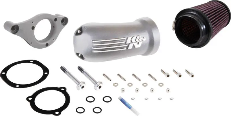 K&N Performance Air Intake System 17-18 Harley Davidson Touring Models Silver K&N Engineering