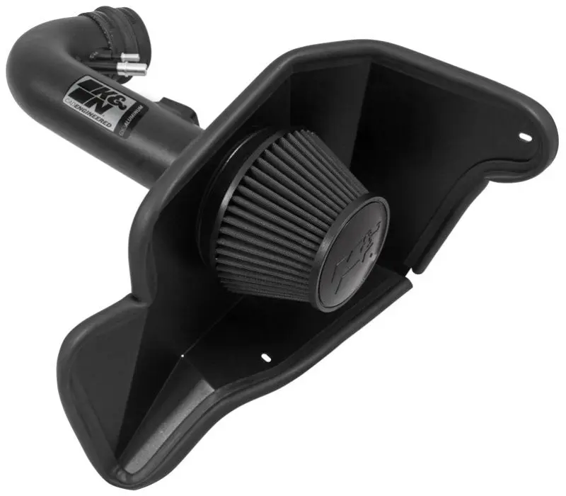 K&N 2015 Ford Mustang GT 5.0L V8 Black Performance Air Intake Kit K&N Engineering