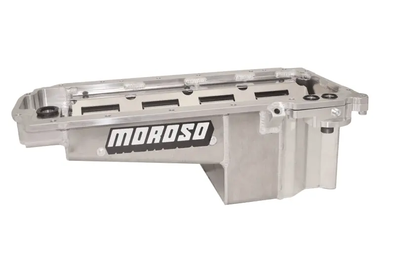 Moroso GM LT COPO Camaro Drag Race Baffled Wet Sump 7qt 7.5in Aluminum Oil Pan