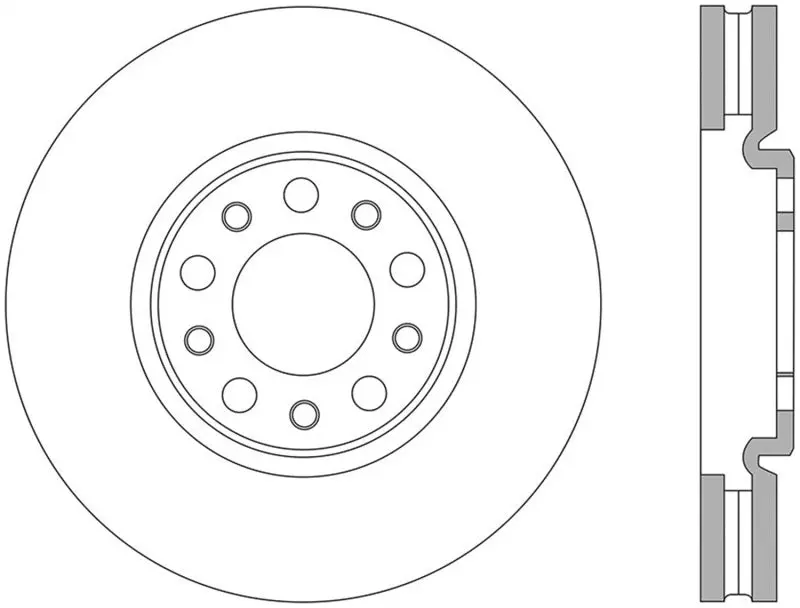 StopTech 13+ Dodge Dart Performance Front Left Slotted Drilled Rotor