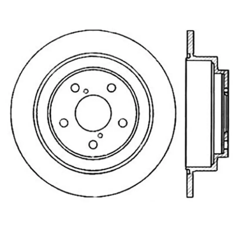 StopTech Power Slot Sportstop Slotted Rear Left Rotor 02-05 Subaru WRX