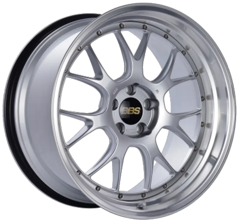 BBS LM-R 19x9.5 5x114.3 ET25 Diamond Silver Center Diamond Cut Lip Wheel 82mm PFS