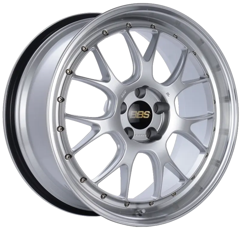BBS LM-R 20x9.5 5x114.3 ET40 CB66 Diamond Silver Center Diamond Cut Lip Wheel