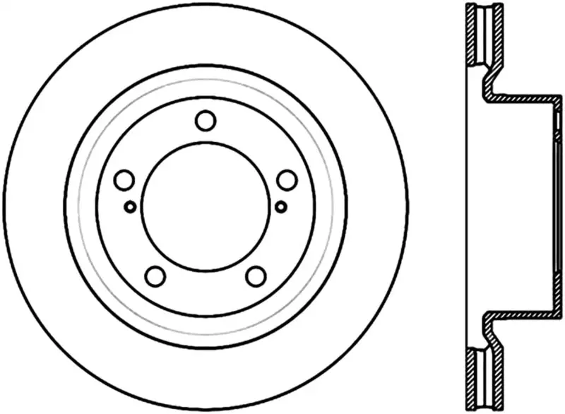 StopTech Sport Slot Slotted Left Front CRYO Rotor 08-12 Toyota Sequoia and 07-12 Tundra