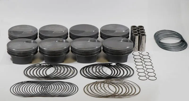 Mahle MS Piston Set BBC 540ci 4.500in Bore 4.25in Stroke 6.385in Rod .990 Pin 38cc 13.2 CR Set 8