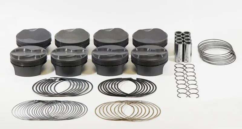Mahle MS Piston Set GM LSX 434cid 4.155x1.110RCH 4.0 Stk 6.125 Rod .927 Pin 5.6cc 13.8CR - Set 8