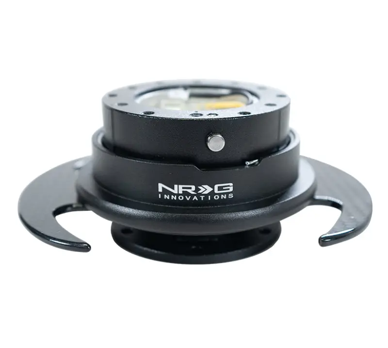 NRG Quick Release Kit Gen 3.0 Black Black Ring and Carbon Fiber Handles