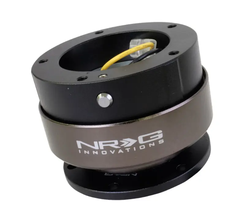 NRG Quick Release Kit Gen 2.5 Black Black Ring 6 Hole Base 5 Hole Top