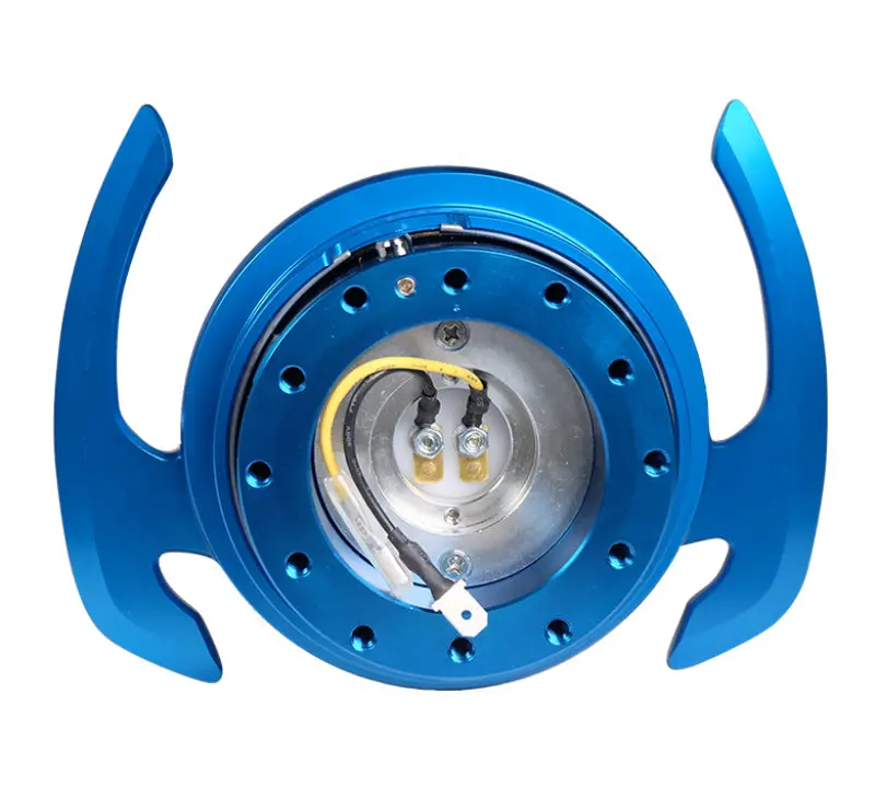 NRG Quick Release Kit Gen 4.0 Blue Body Blue Ring Handles Steering Wheel Quick Disconnect Hub