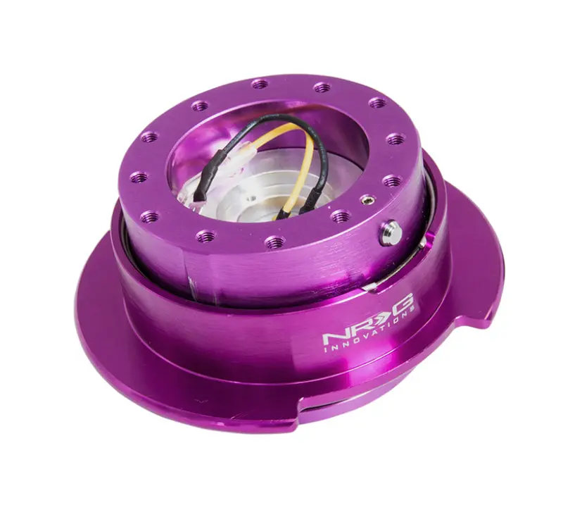 NRG Quick Release Kit Gen 2.5 Purple Body Purple Ring Steering Wheel Hub Quick Disconnect
