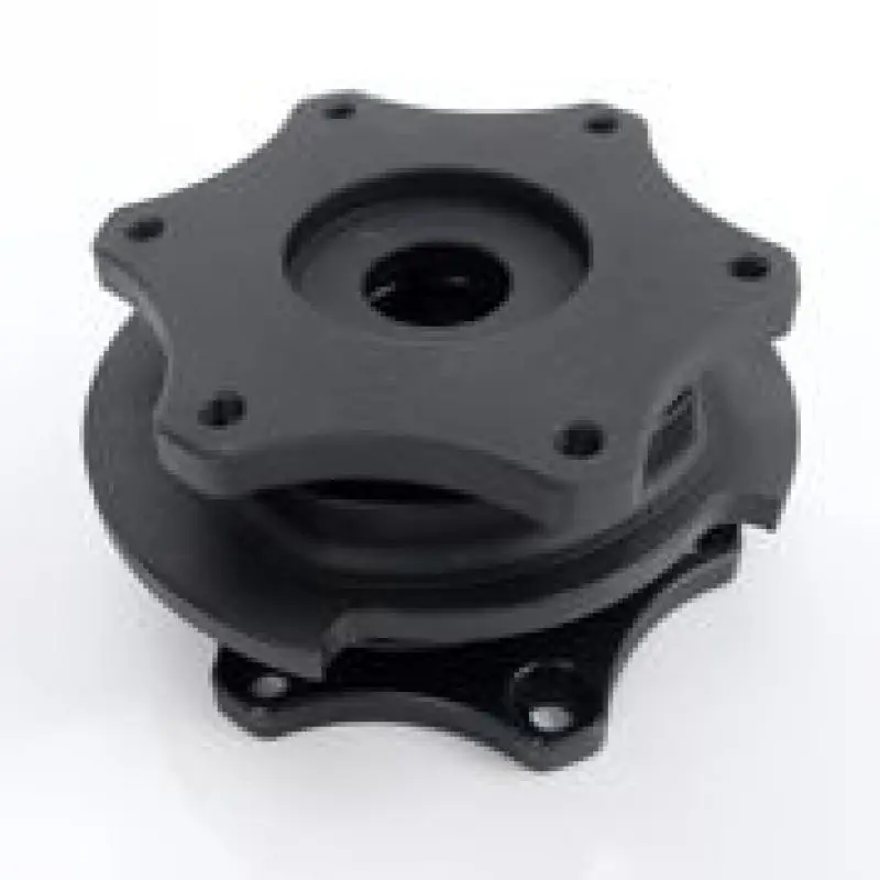 NRG Quick Release SFI SPEC 42.1 Matte Black Body Matte Black Ring Racing Steering Wheel Hub