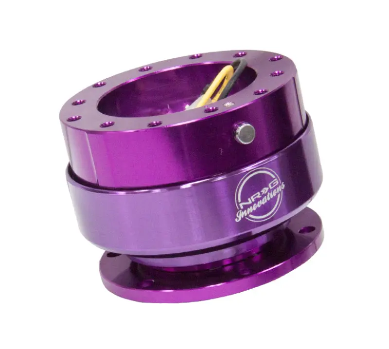 NRG Quick Release Gen 2.0 Purple Body Purple Ring - Premium Steering Wheel Hub