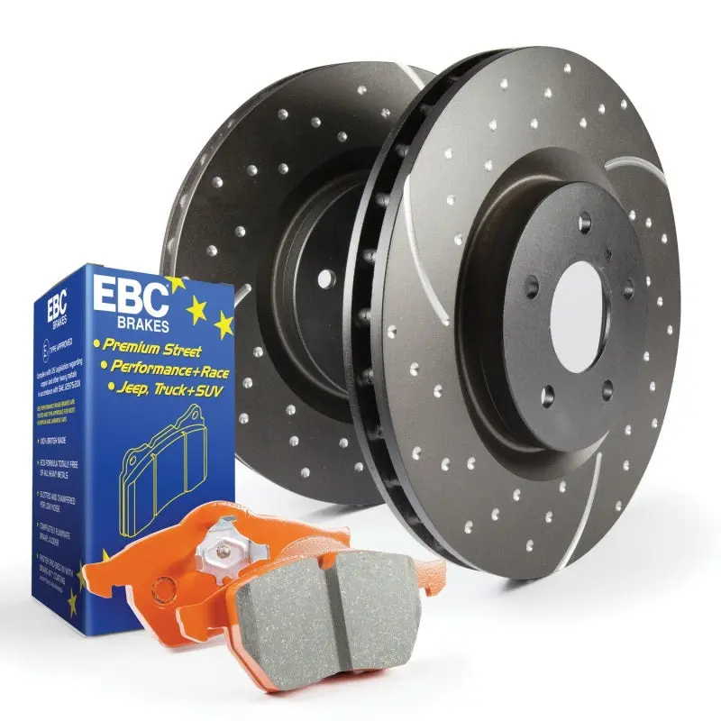 EBC S8 Kits Orangestuff Brake Pads and GD Rotors Track Racing