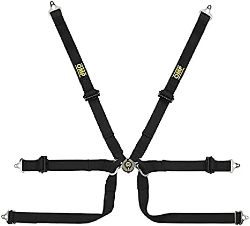 OMP Safety Harness Tecnica 2In Prot Black Pull Up FIA 8853-2016