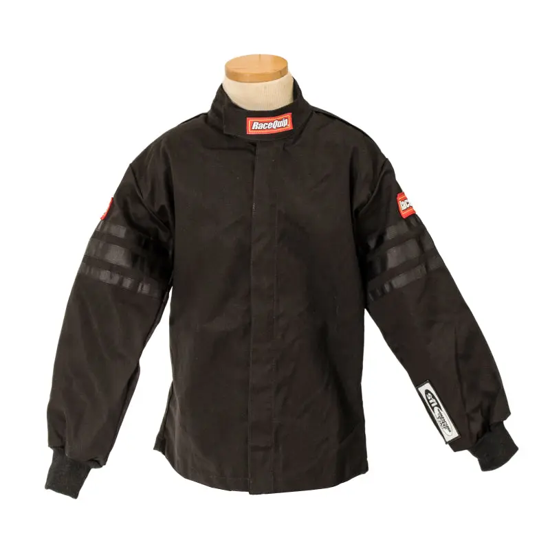 RaceQuip Black Trim SFI-1 JR. Jacket KXXS - Youth Racing Jacket