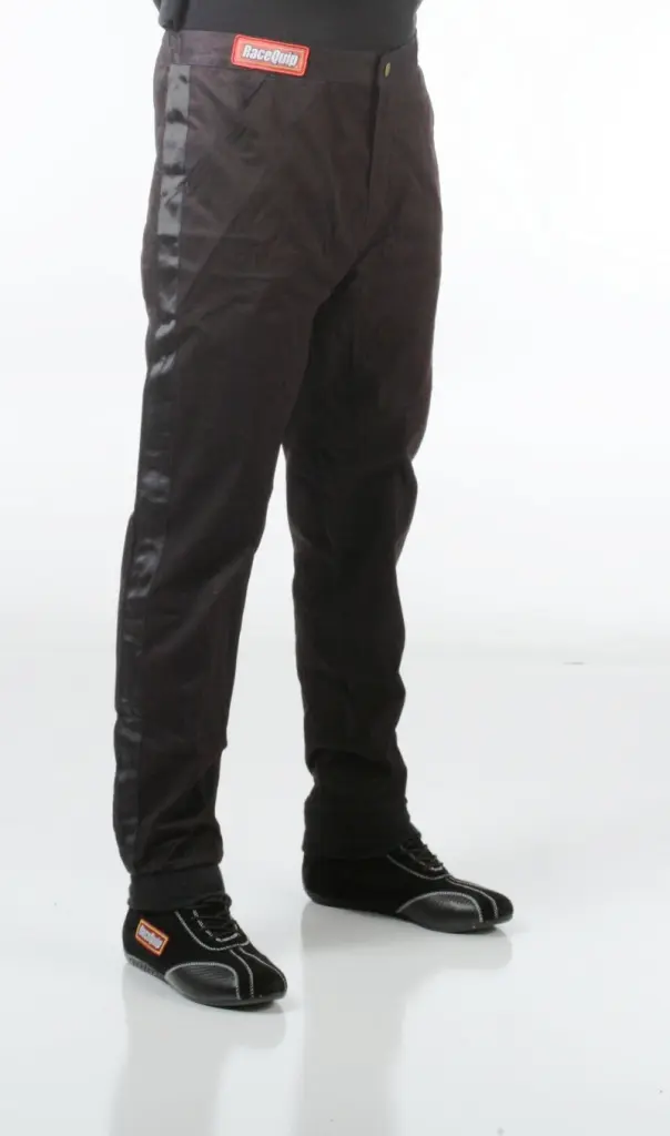 RaceQuip Black Trim SFI-1 JR. Pants KLarge - Youth Racing Pants