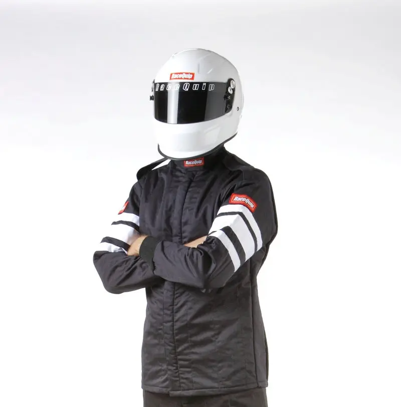 RaceQuip Black SFI-5 Jacket Large Racing Safety Apparel