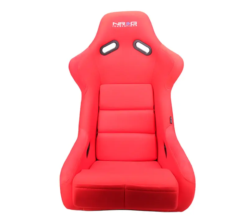 NRG FRP Bucket Seat Red Cloth Large Size Racing and Performance Vehicles