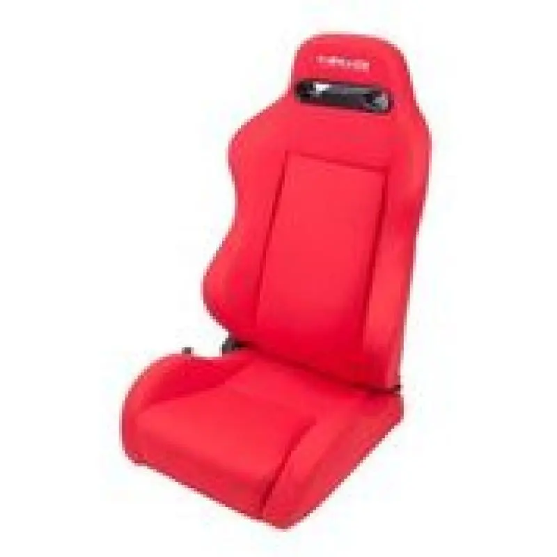 NRG Sport Seats Pair Type-R Cloth NRG Logo Red Red Stitch Racing Bucket Seats