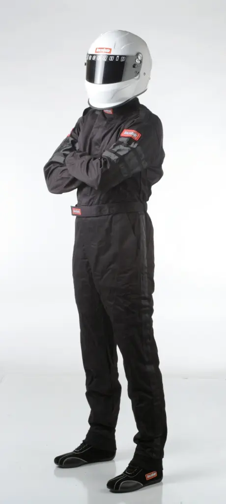 RaceQuip Black SFI-1 1-L Suit 3XL Fire Retardant Racing Suit