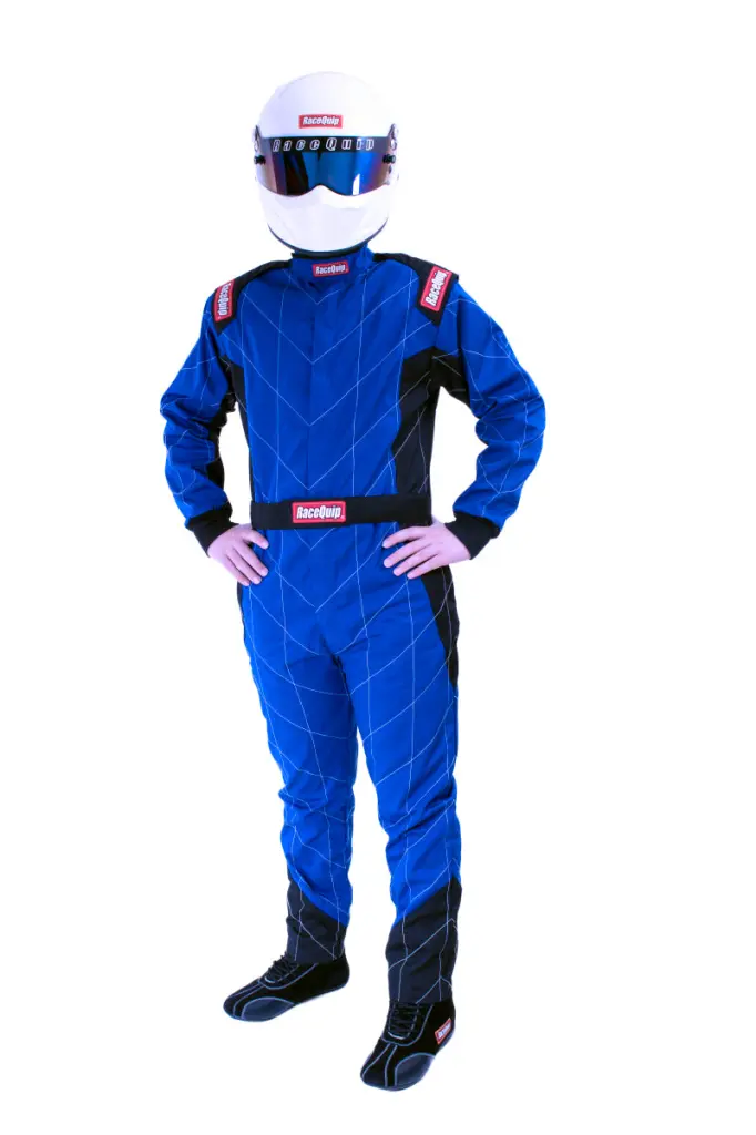 RaceQuip Blue Chevron-1 Suit SFI-1 Large Fireproof Racewear