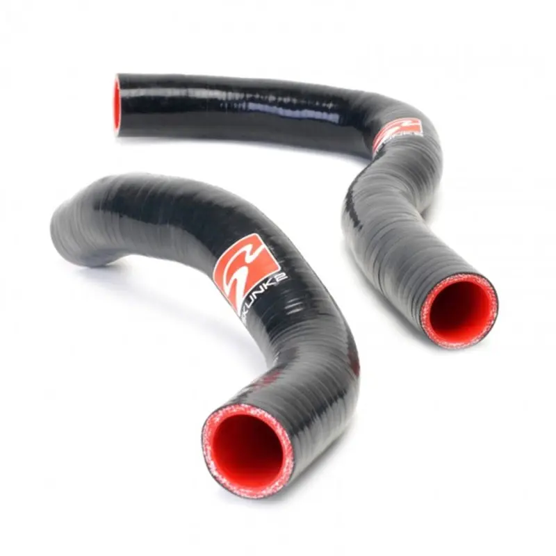 Skunk2 02-06 Acura RSX Radiator Hose Kit Black Red 2 Hose Kit High Performance Cooling Skunk2 Racing