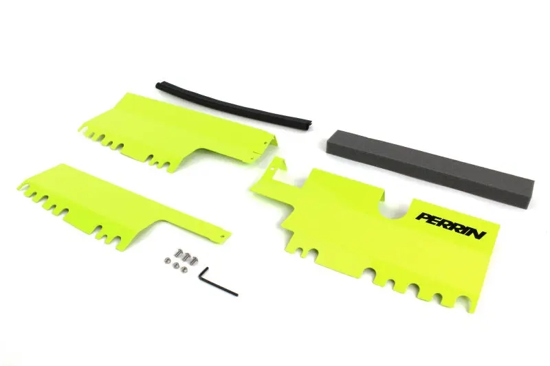 Perrin 15-21 WRX STI Radiator Shroud Without OEM Intake Scoop Red Custom Perrin Performance