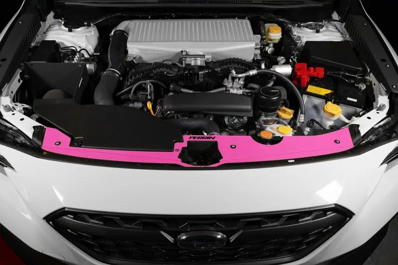 Perrin 22-23 Subaru WRX Radiator Shroud Hyper Pink Modern Engine Upgrade Perrin Performance