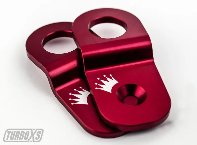 Turbo XS 15-16 Subaru WRX/STI Billet Aluminum Radiator Stay - Red - Performance Engine Bay Part
