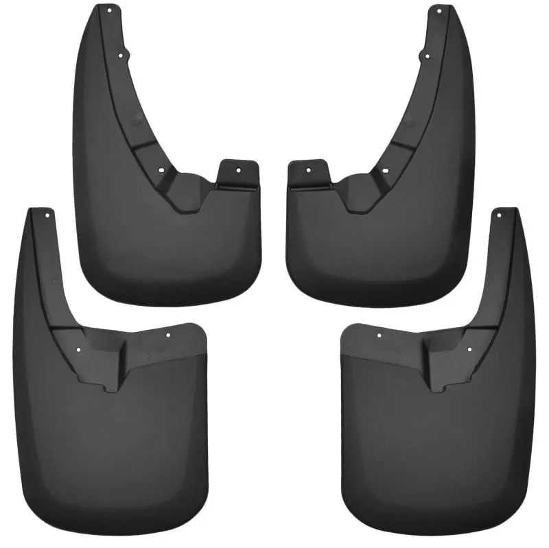 Husky Liners Front and Rear Mud Guards 09-17 Dodge Ram 1500 without Fender Flares Black