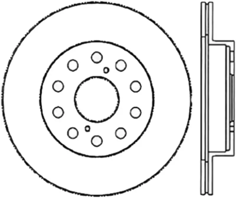 StopTech Sport Slotted Cryo Rear Left Rotor 91-95 Toyota MR2