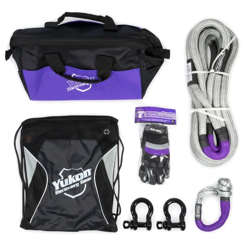 Yukon Recovery Gear Kit 7/8in Kinetic Rope Off-Roading Yukon Gear & Axle