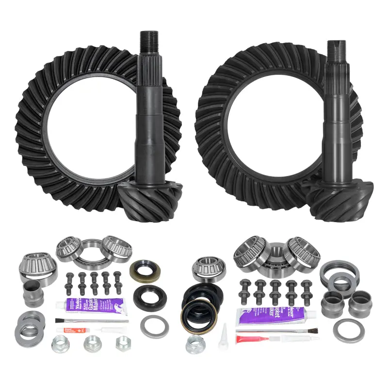 Yukon Ring & Pinion Gear Kit Front & Rear Toyota 8/8IFS Diff Factory Locker 4.11 Ratio Yukon Gear & Axle