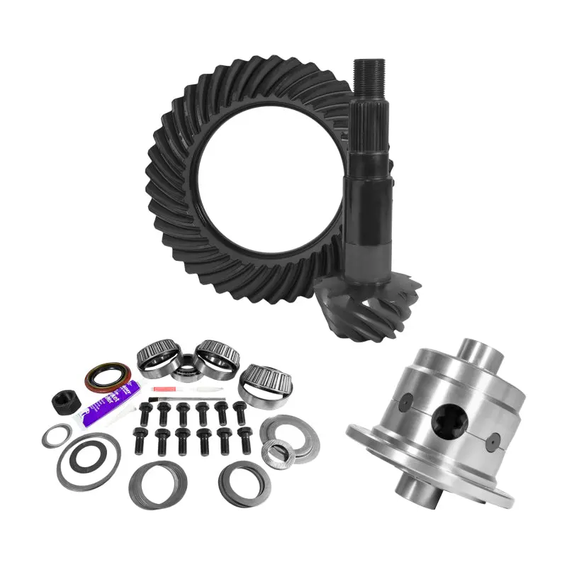 Yukon 11.25in Dana 80 3.54 Rear Ring & Pinion Install Kit 35 Spline Positraction 4.125in Bearing Yukon Gear & Axle