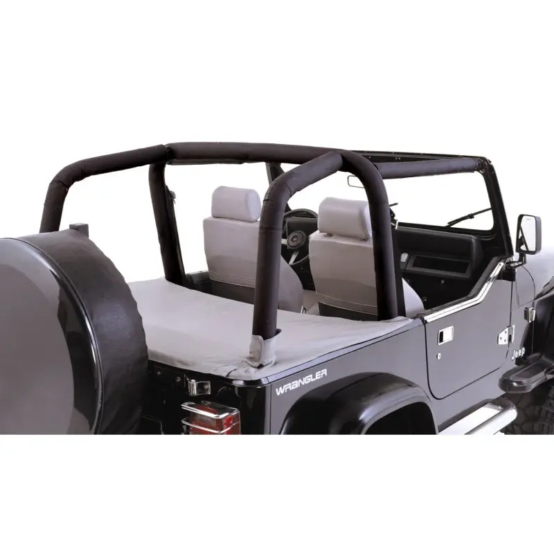 Rugged Ridge Roll Bar Cover Kit Black Denim 1997-2002 Jeep Wrangler TJ