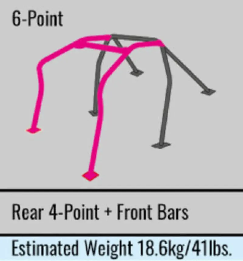 Cusco Chromoly Roll Cage 6-Point S13 Sunroof No Cancel