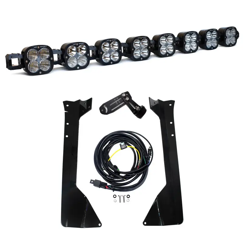 Baja Designs 07-16 Jeep Wrangler JK XL Linkable Roof Bar Kit Ultimate Roof Lighting
