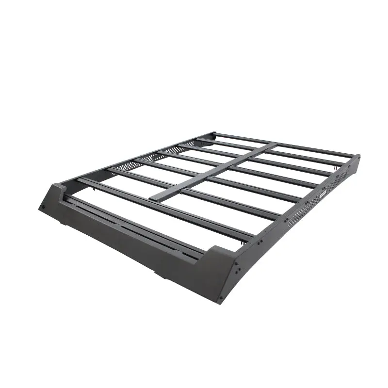 Go Rhino 22-23 Toyota Tundra CrewMax Ceros Low Profile Roof Rack - Textured Black Extra Storage