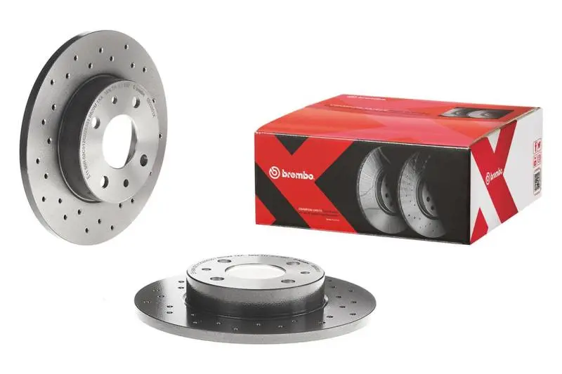Brembo 13-16 Porsche Boxster 14-16 Cayman Front Drilled UV Coated Rotor Brembo OE