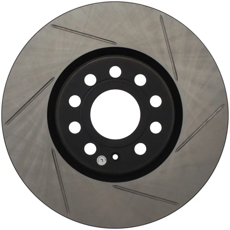 StopTech Power Slot Left Front Slotted Rotor 06-10 Audi A3 08-10 TT 06-09 VW GTI Mk V Passat