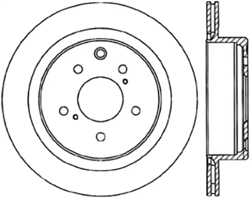 StopTech Power Slot Slotted Drilled Left Rear Rotor 89-96 Nissan 300ZX