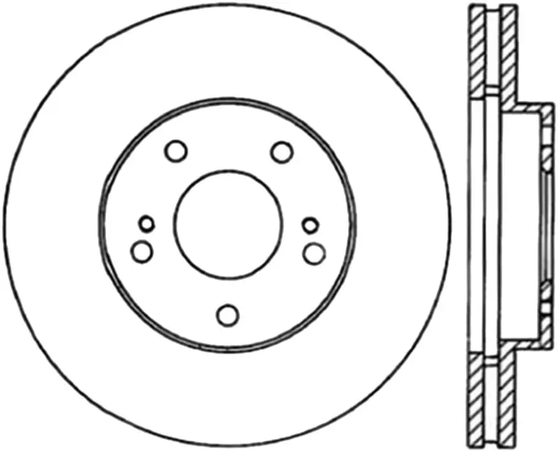 StopTech Power Slot Slotted Drilled Left Front Rotor 89-96 Nissan 300ZX
