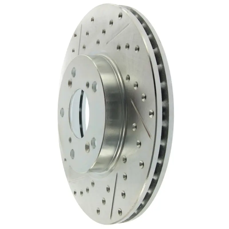 StopTech Select Sport Slotted and Drilled Right Front Rotor 06-08 Honda Civic GX and 98-02 Accord V7