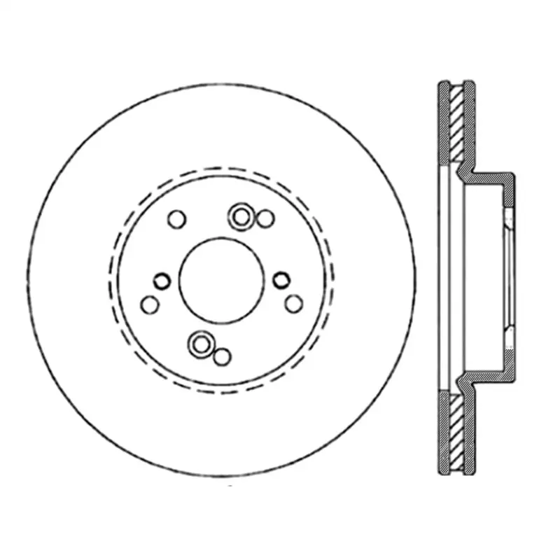 StopTech Slotted & Drilled Rotor Nissan 370Z 01-03 Acura CL 06 EL 04-09 TSX 03-07 Honda Accord Coupe M/T 05-08 Se