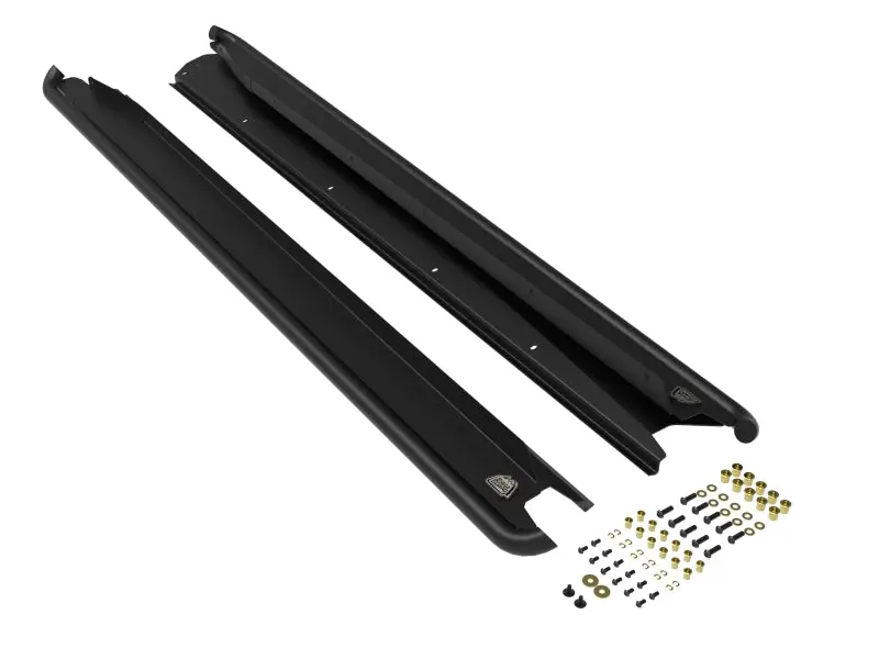 aFe POWER 20-23 Subaru Outback H4 2.4L/2.5L Terra Guard Trail Slider Steps Black