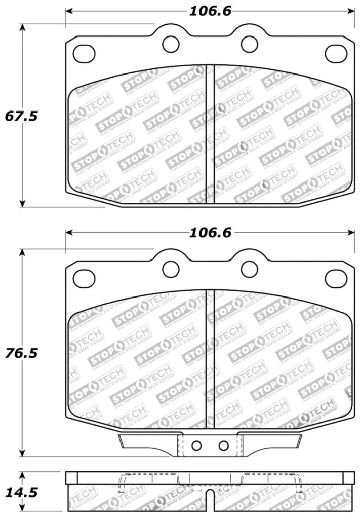 StopTech Performance Front Brake Pads 89-95 Mazda RX7