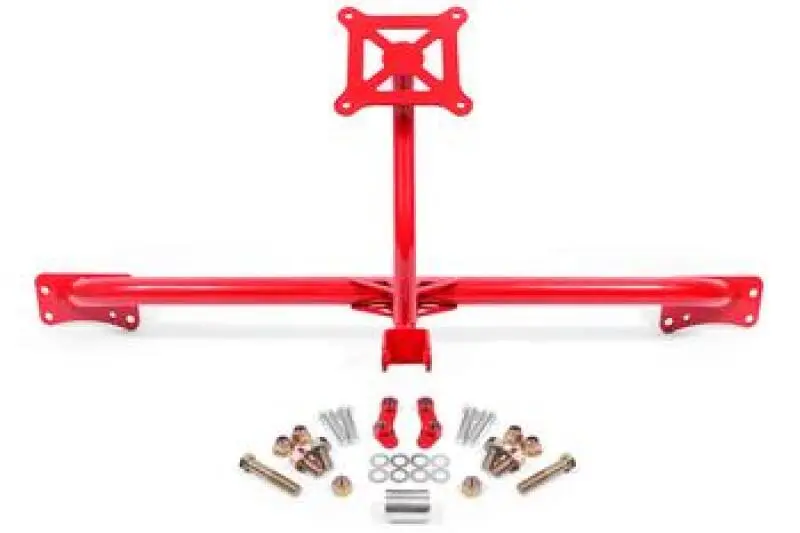 BMR 2015-2019 Ford Mustang Bolt-On Parachute Mount - Red BMR Suspension