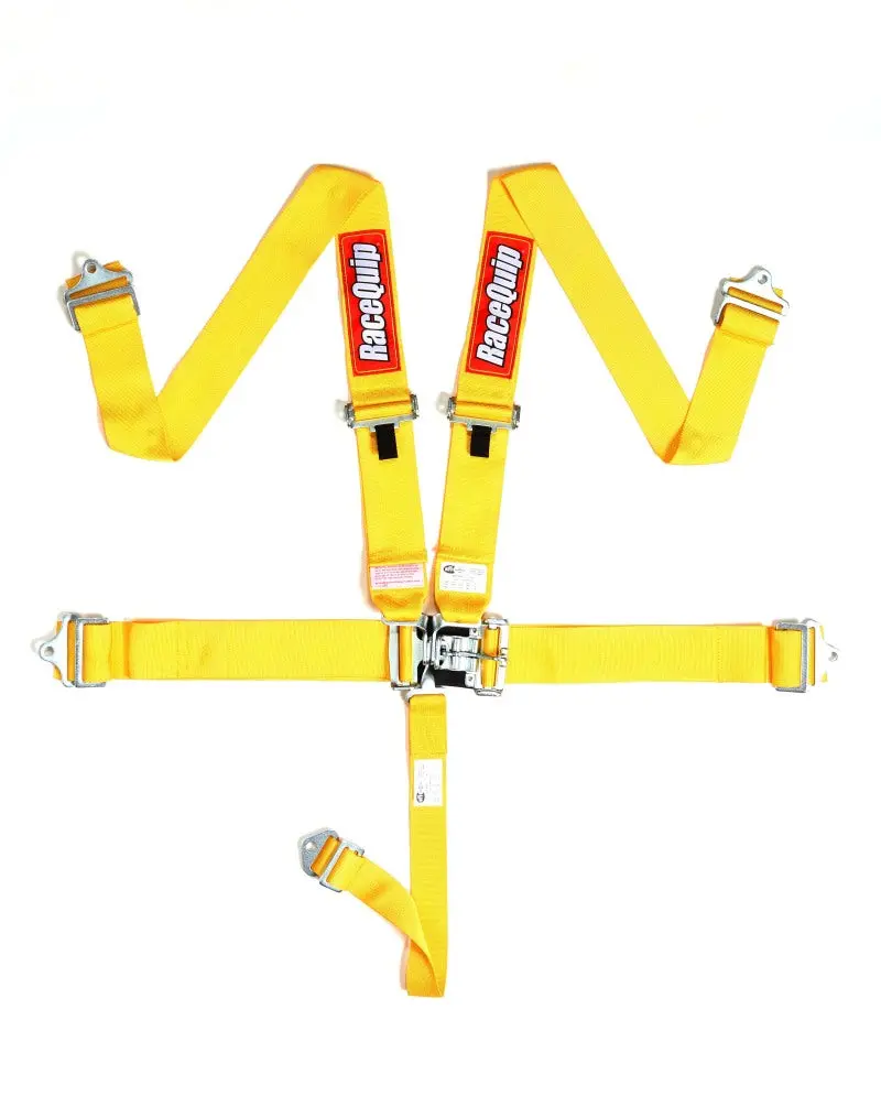 RaceQuip Yellow L & L 5 Point Seat Belt Racing Safety and Performance